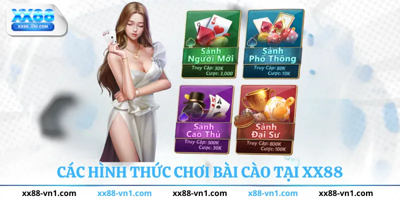 Các hình thức chơi bài cào tại xx88