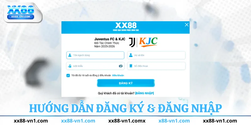 Hướng dẫn đăng ký và đăng nhập